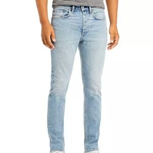 Rag & Bone Fit 2 Slim Hendrick Light Wash Jeans 28W 32L Mens Organic Cotton Norm